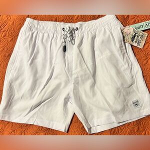 Spicy Tuna Swim Trunks Shorts ~Mens
Small White